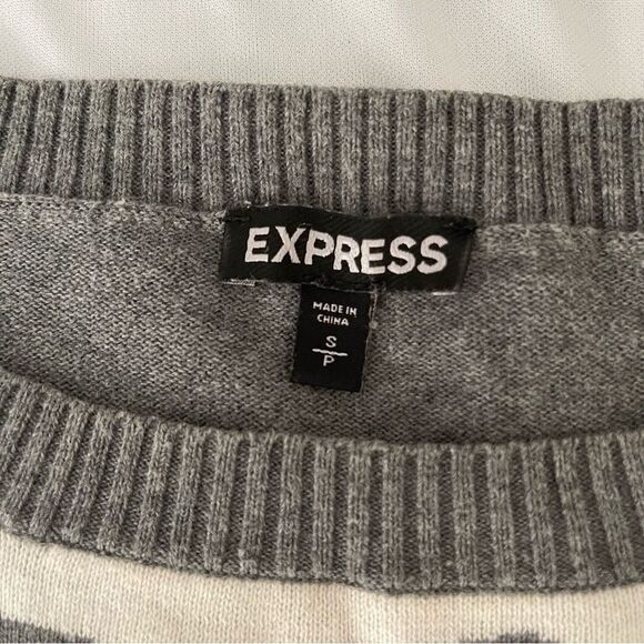 Express tiger grey sweater size Small🐯 - Picture 6 of 10